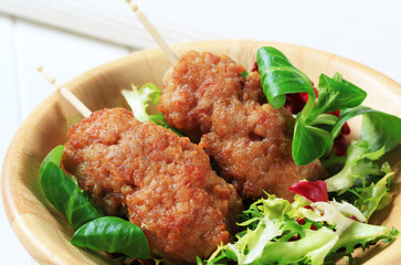 Minced meat kebabs