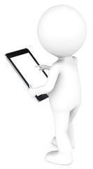 Tablet Pad. Blank screen for copy space