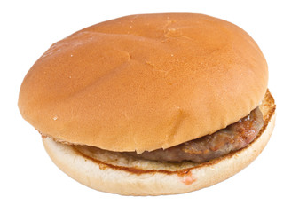 hamburger isolated on white