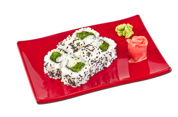 japan vegetarian roll with nori