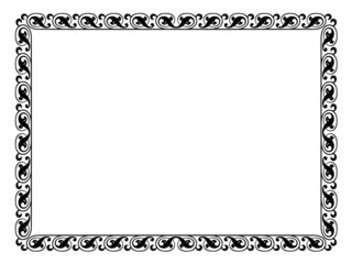 simple ornamental decorative frame