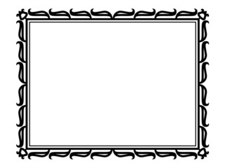 abstract tulip ornamental decorative frame