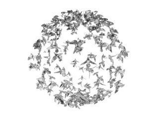 Fototapeta premium uccelli 3d stormo volatili