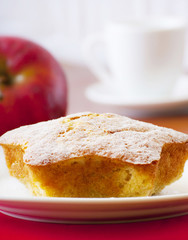 christmas apple cake in shape of star