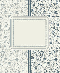 Template frame design for card