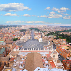 Obraz premium Vatican and Rome - aerial view