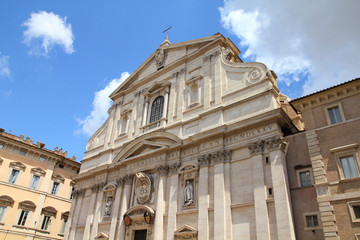 Fototapeta na wymiar Rzym kościół - Kościół Jezusa