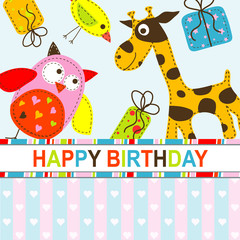 Naklejka premium Template greeting card, vector