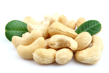 Cashew with leaves