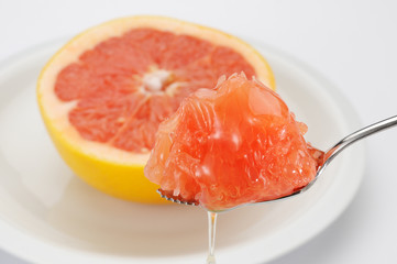 グレープフルーツと蜂蜜