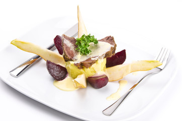 Rindfleisch mit Meerrettichsoße