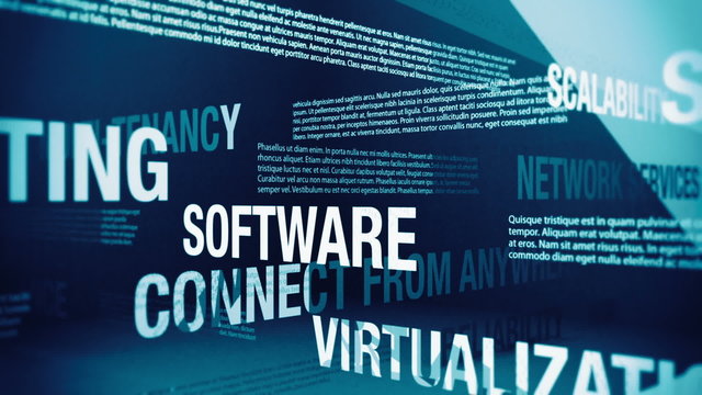 Cloud Computing Related Terms Background Loop