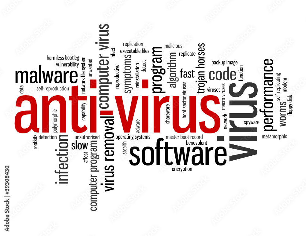 Aufkleber anti-virus tag cloud (software program computer security virus)