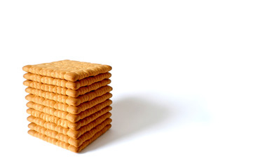 Tea cookies isolated on white background