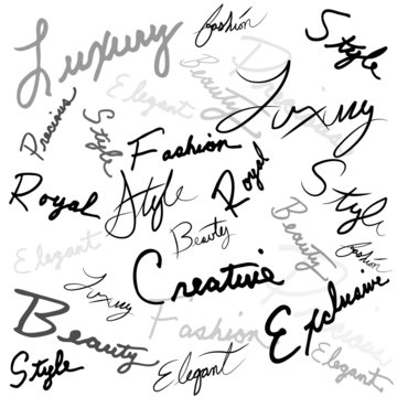 Luxury Handwritten Words