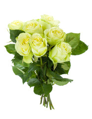 Obraz premium Green roses bouquet