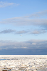 Icy sea.