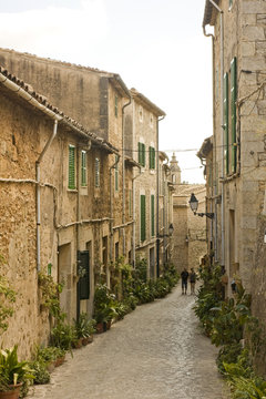Valldemosa village streets from Balearic Spain