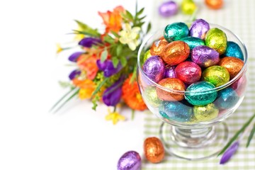 Easter chocolate eggs