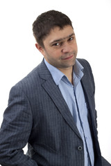 young happy businessman and lover