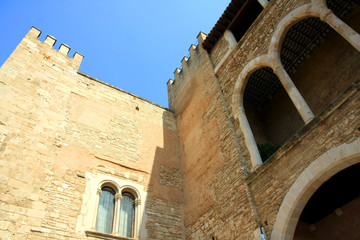 Fototapeta premium Almudaina palace in Palma de Mallorca,Majorca island from Spain