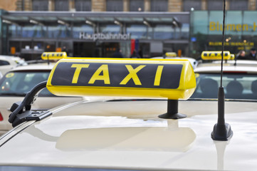 Taxi am Hauptbahnhof