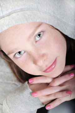 Young girl with pretty face