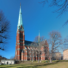 Fototapeta na wymiar Saint Johannes Churh in Stockholm, Sweden