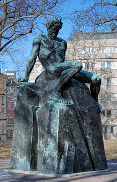 August Strindberg Monument in Stockholm, Sweden