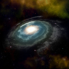 Fototapeta na wymiar Galaktyka spiralna na czarnym przestrzeni i gwiazd w głębokiej przestrzeni kosmicznej