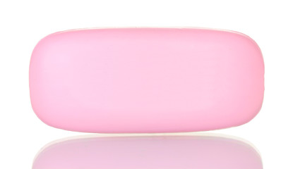 Soap on white background