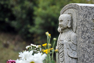 Obraz premium 石仏像-1