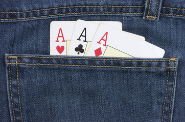 Cartas, naipes, ases, poker, ases