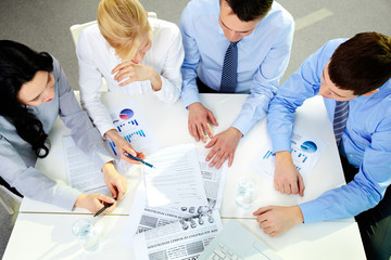 Business team at work