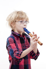 boy with a flute © courtyardpix