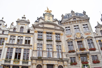 Fototapeta na wymiar Building Maison des Brasseurs,Brussels