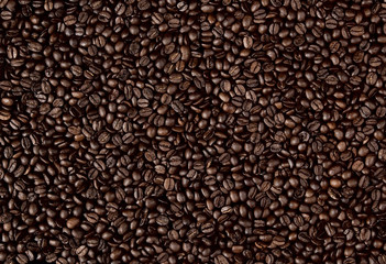 Coffee beans background (crop)