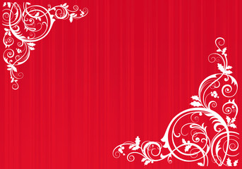 Red decorated background