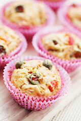 muffins with green olives