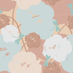 seamless vector floral pattern