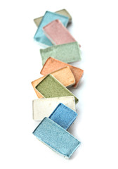 eyes shadow isolated on white