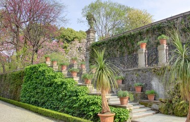 statue dans un jardin italien