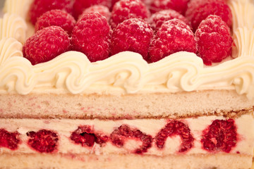 sweet dessert: raspberry cheesecake