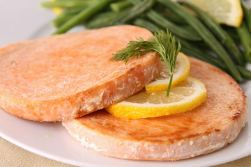 grilled salmon and vegetables