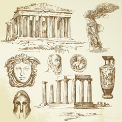 antique greece - obrazy, fototapety, plakaty