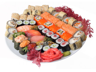 variety of sushi