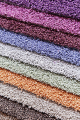 carpets of different colours