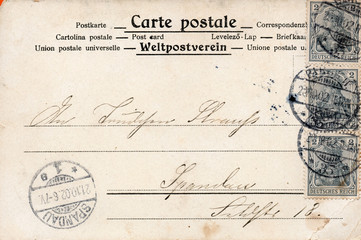 Die alte Postkarte 1902