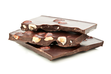 chocolate bar with nuts
