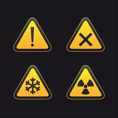 Set of Triangular Warning